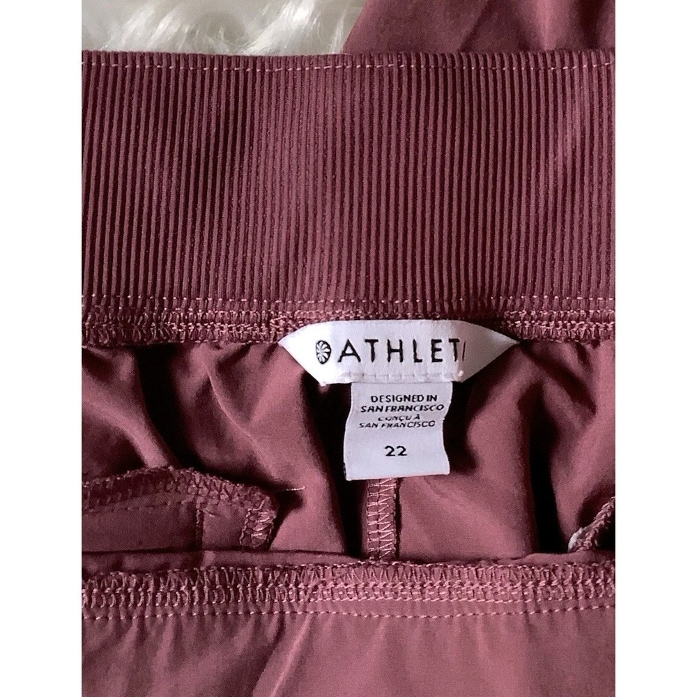 Athleta Women's Salutation Jogger Pants in Powervita in Flora Mauve Size 22 - Picture 11 of 16